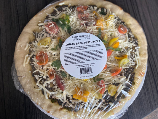 Tomato Basil Pesto Pizza (V)